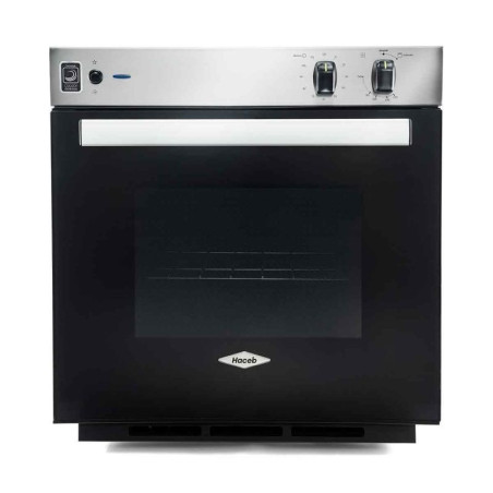 HORNO MIXTO MASALA 60CM INOX CON VIDRIO NEGRO EMPOTRABLE