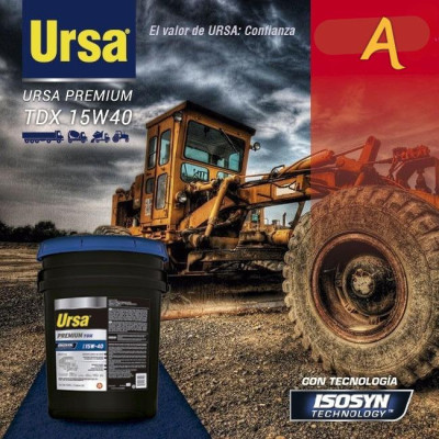 ACEITE PARA MOTOR DIESEL URSA PREMIUM TDX 15W40 ISOSYN | ALCOSTEC