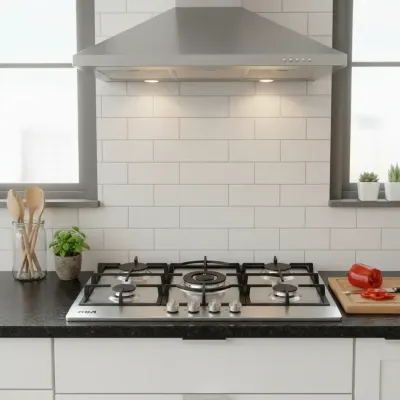 Encimera a Gas RCA de 90cm | 5 Quemadores en Acero Inoxidable para una Cocina Moderna y Eficiente Encimera a Gas RCA de 90cm | 5 Quemadores en Acero Inoxidable para una Cocina Moderna y Eficiente