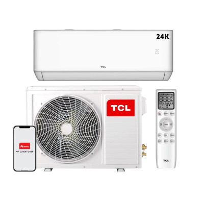 AIRE ACONDICIONADO 24000 BTU ALTA EFICIENCIA TECNOLOGÍA COANDA TCL TAC-24CSD/ZG11 UE BLANCO