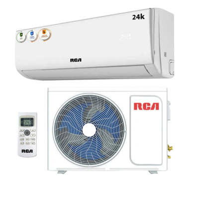 AIRE ACONDICIONADO RCA 24000 BTU ALTA EFICIENCIA CON AHORRO ENERGÉTICO HASTA 65% COLOR BLANCO
