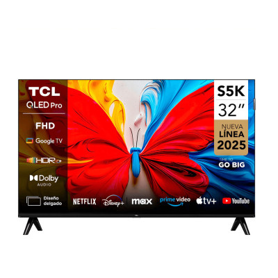 TELEVISOR TCL 32 PULGADAS QLED SMART TV MODELO 32S5K ALTA DEFINICIÓN