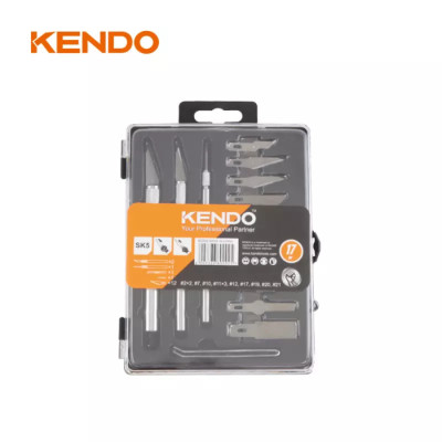 JUEGO DE 17 ESTILETES Y CUCHILLAS KENDO – PARA MANUALIDADES