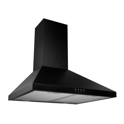 CAMPANA EXTRACTORA DECORATIVA MASTERMAID NEGRA 60CM PARA PARED