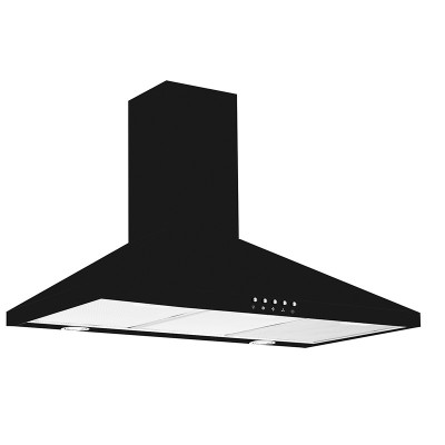 CAMPANA EXTRACTORA DECORATIVA MASTERMAID NEGRA 90CM PARA PARED