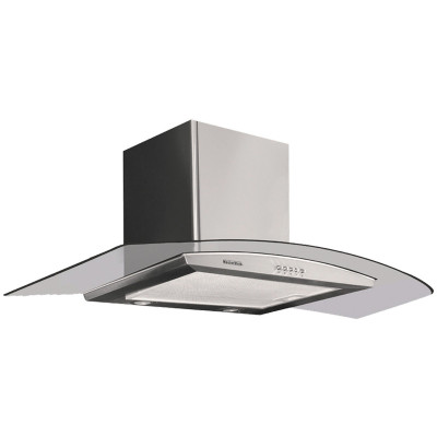 CAMPANA EXTRACTORA DECORATIVA MASTERMAID CONVEX CRISTAL 90CM PARA PARED