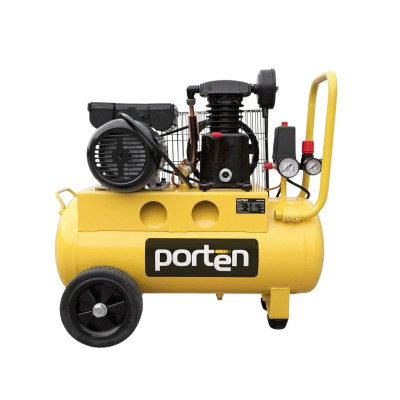 COMPRESOR DE AIRE PORTEN 1HP 30 LITROS | TRANSMISIÓN POR BANDA 116 PSI