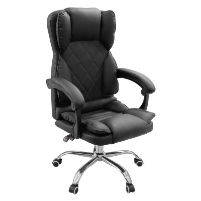 SILLA EJECUTIVA DE CUERO NEGRA CONFORT