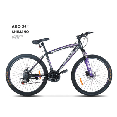 BICICLETA ARO 26 SHIMANO AMS CON CAMBIOS DE ALTO RENDIMIENTO