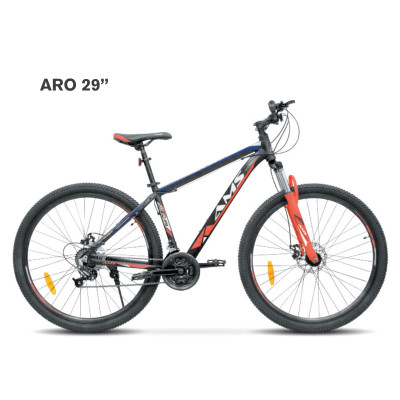 BICICLETA ARO 29 AMS ALUMINIO FRENO DE DISCO SUSPENSIÓN DELANTERA 7 VELOCIDADES