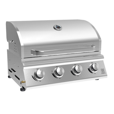 BBQ A GAS MASTERMAID 4 QUEMADORES DE ACERO INOXIDABLE
