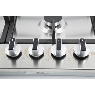 Cocina Ziente Mastermaid 60x50 cm Acero Inoxidable 4 Quemadores | Alcostec
