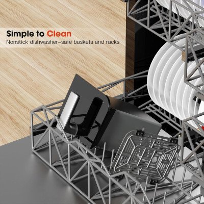 AIR FRYER DOBLE DIGITAL MASTERMAID 10 LITROS NEGRA — FREIDORA DE AIRE
