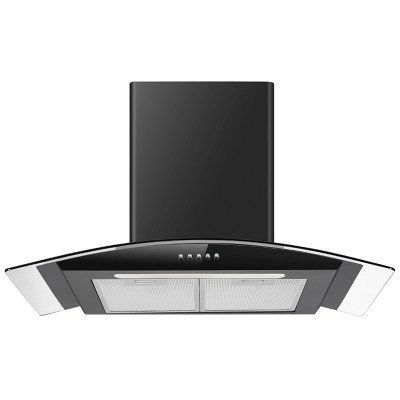 Campana New Convex Mastermaid 60 cm Negro 300 m³/h | ALCOSTEC