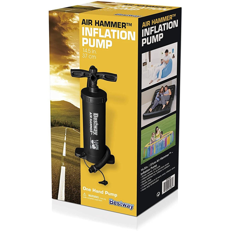 Inflador Manual Air Hammer Inflation Pump 37 cm /BESTWAY 62086