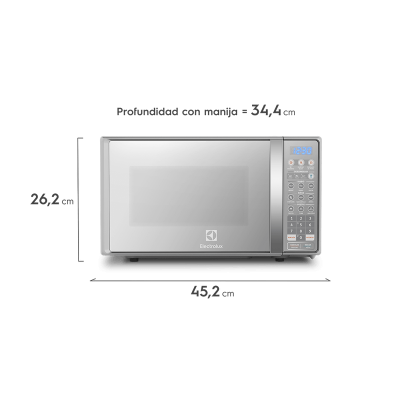 MICROONDAS  EMDO20S3GSEUG20L SILVER 20 LITROS ELECTROLUX